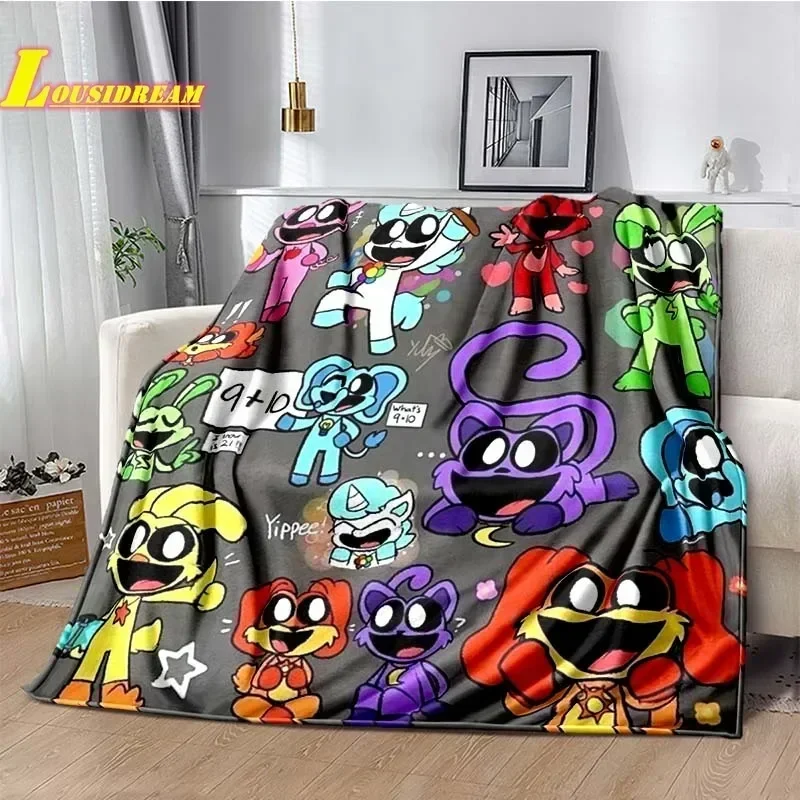 Cute Si-Smiling Critters -N Blanket Home Sofa Bed Outdoor Travel Camping Warm Blanket Air Conditioner All Seasons Birthday Gift 4