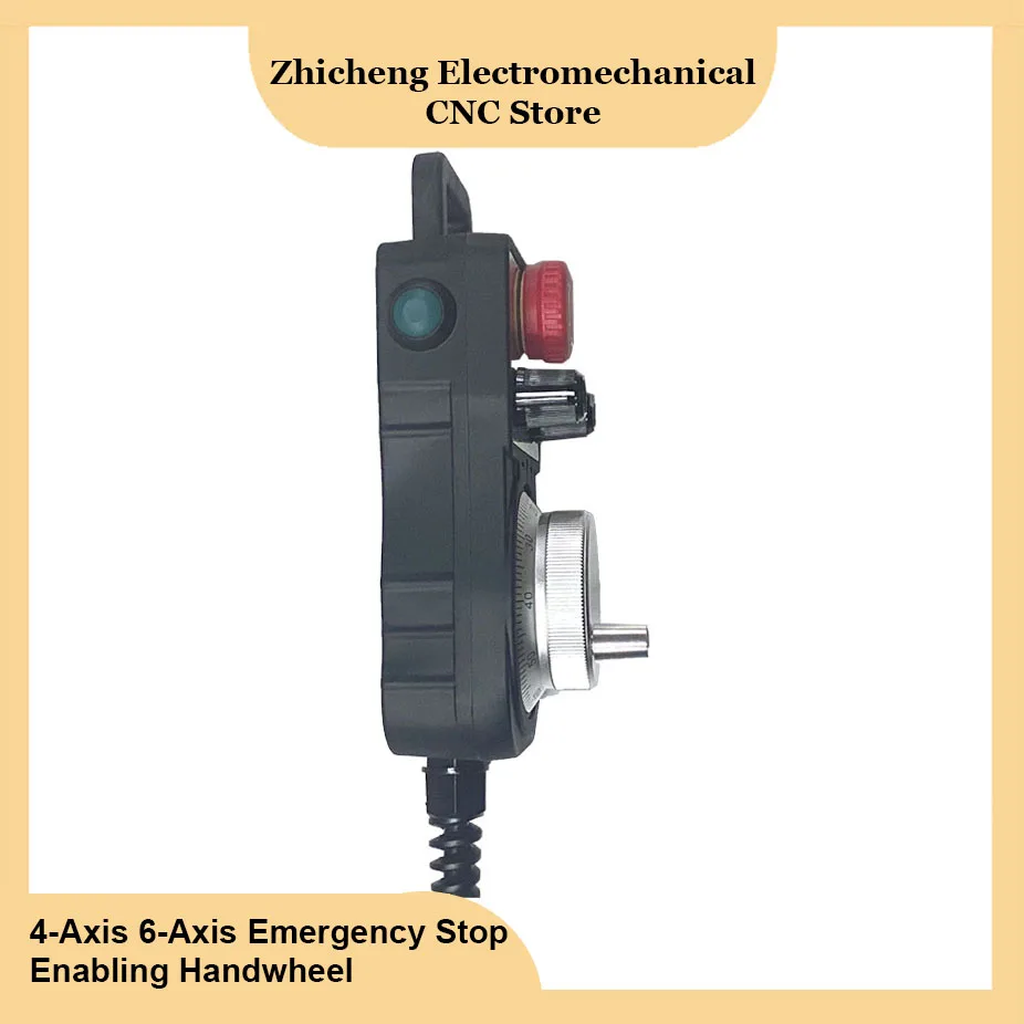 CNC Handwheel Standard 5v mpg 4-axis 6-axis cnc electronic handwheel mach3 motion control system emergency stop