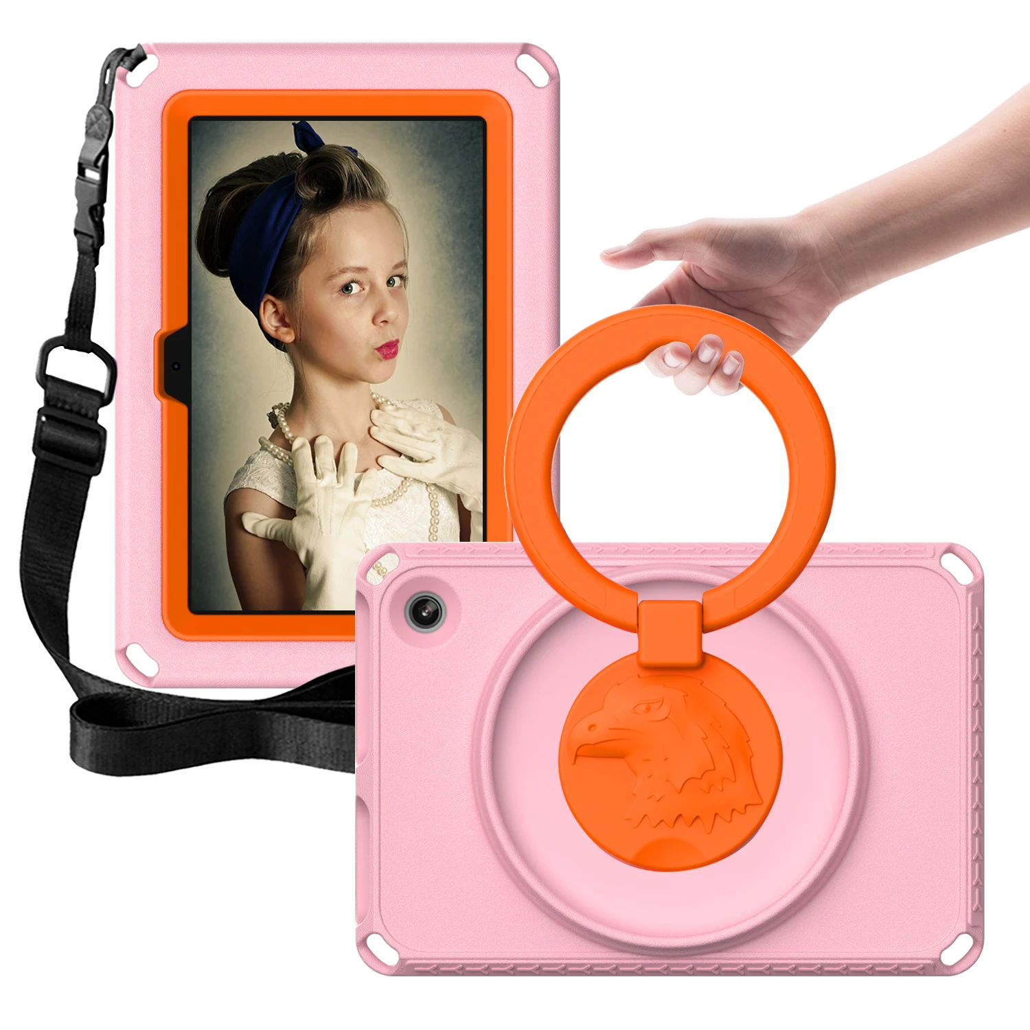 Enhanced Tablet Case: 360° Rotating, Dustproof & Waterproof, Double-Layer Protection, Shockproof Cover