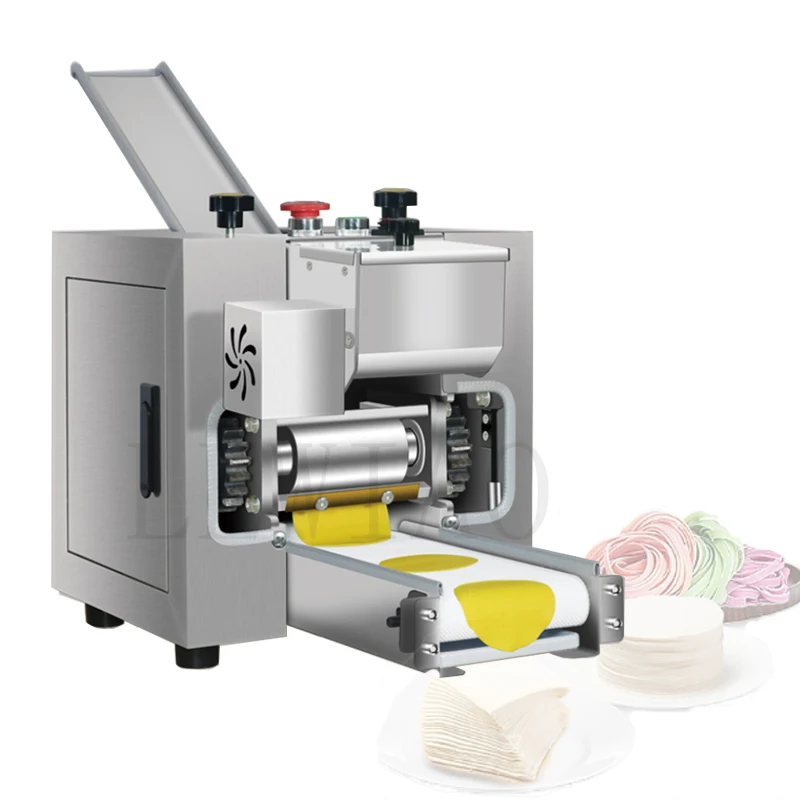

Dumpling Wrapper Machine Wonton Baozi Skin Making Machinery Jiaozi Rolling Automatic Shumai Slicer