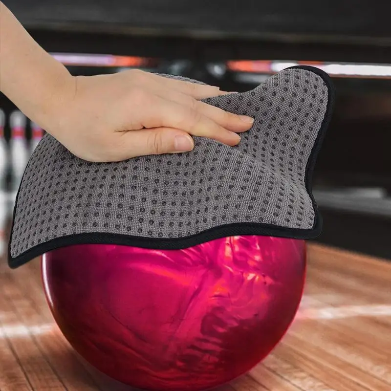 Microfiber Bowling Ball Towel Quality Bowling Ball Shammy Pad With Easy-Grip Dots Clean From Dirt And Oil