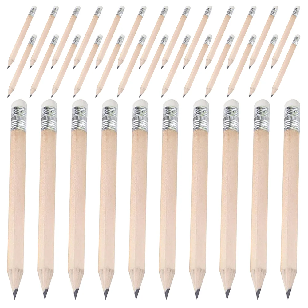 

Short Writing Pencils Kids Writing Pencils Log Short Pencils Erasable Short Pencils Art Write Tool for Writing Supplies