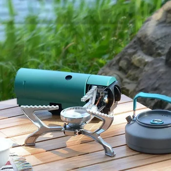 Outdoor Portable Folding Cassette Stove for Camping Butane High-Fire Integrated All-in-One Gas Stove Trekking Accessory