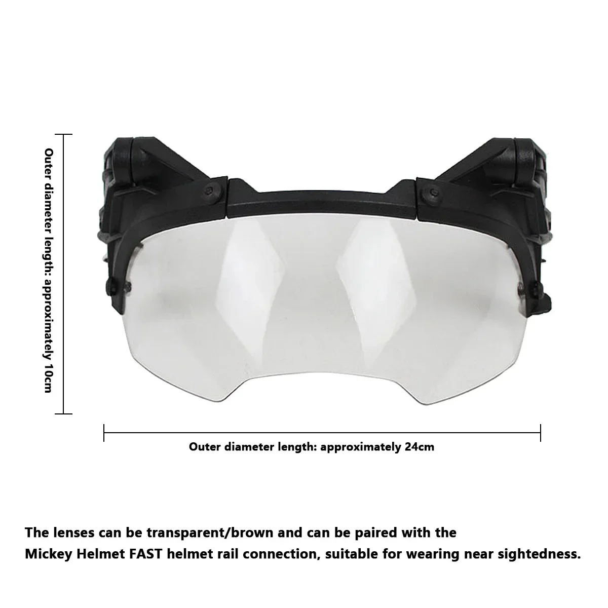 FAST Tactical Flip-Up Helmet Goggles – Anti-Fog Windproof Airsoft & Paintball Eye Protection 3