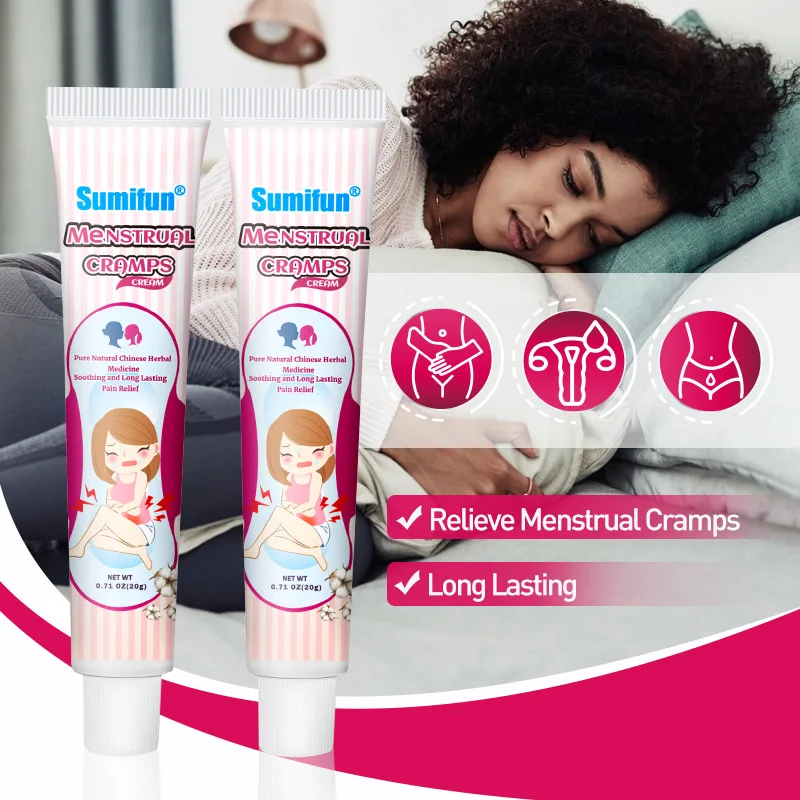 

1Pcs Sumifun Women Dysmenorrhea Treatment Cream Stomachache Menstrual Belly Pain Relief Care Ointment Warm Palace Plaster