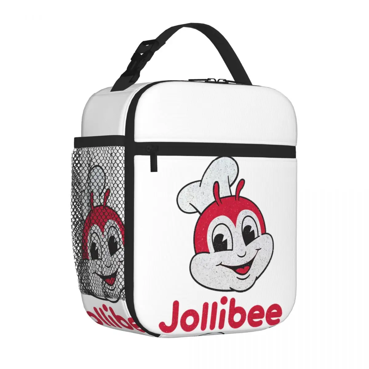 

Износостойкая изолированная сумка для обеда Jollibee с изображением гамбургеров, ресторанов, маскарадный Ланч-бокс, сумка-тоут для женщин и детей