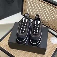  New Shoes For Women Casual Sneakers Flats Genuine Leather Platform Flat Sport Shoes Travel Luxury Designer Women Shoes Sneakers 