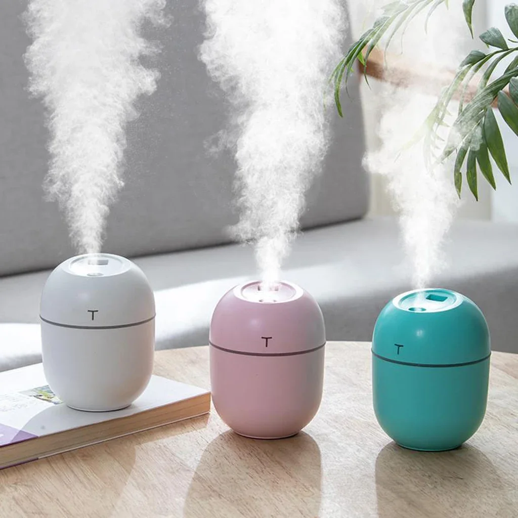 

Mini Air Humidifier 200ml Aroma Essential Oil Diffuser USB Charging Low Noise Purifier Cute Cool Mist Maker for Home Car