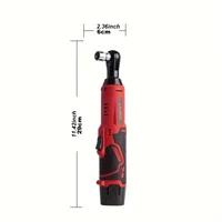 LYUWO 12V Cordless Right Angle Electric Wrench 45NM 3/8 Inch Ratchet Wrench Disassembly Nut Car Maintenance Tool With 4 Sockets 2