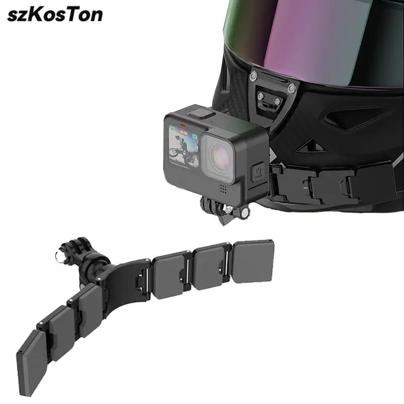 Casco Moto Chin Action Camera Supporti Per Gopro 12 11 10 9 8 7 Insta360 X3 Accessori Per Shoei Agv Arai Go Pro Helm