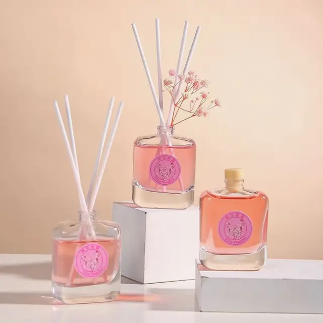 50ml romantique rose maison parfum huile aromathérapie Reed diffuseur huile intérieure fraîcheur Reed diffuseur ensemble pour hôtel maison toilette 2