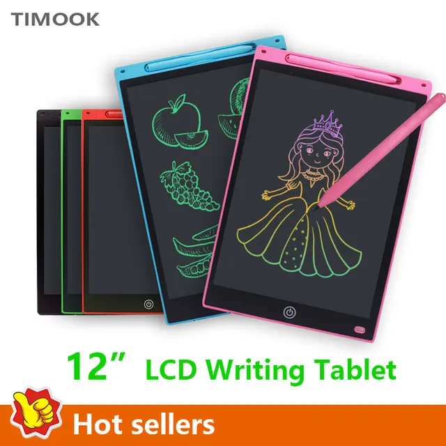 Tablets Electronic Handwriting Pad 12 inch Writing Board Drawing Tablet LCD Screen Writing Tablet Digital Graphic Toys for child 1
