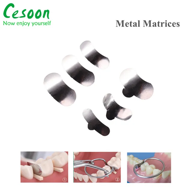 Kit Dentale Di Matrici Sagomate Sezionali - 100 Pezzi + 2 Anelli - Foto 5