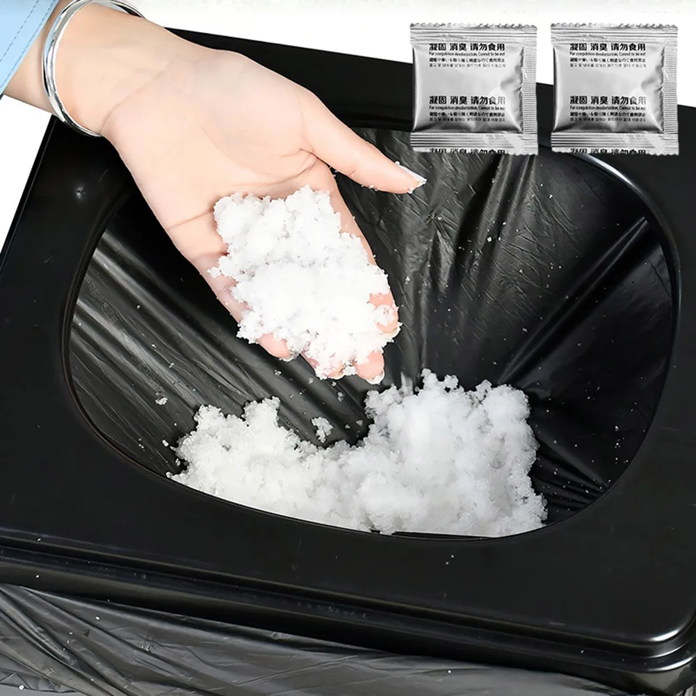 12PCS Camping Toilet Chemicals Liquid Waste Gelling Deodorizing Powder Eco Absorbent Gel for Camping Toilet for Portable Toilet 6