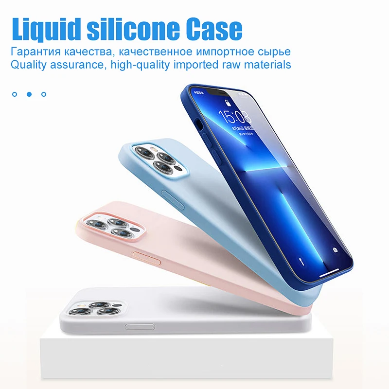 Coque Silicone Pour IPhone XS à 15 (Modèles Standard, Plus, Pro, Max, Mini) - Neuf