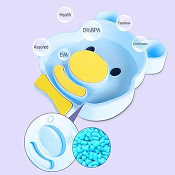Portable baby wash tub Newborn Cute Animal Cartoon ABS Washing Basin Infants Washing Ass Head Bathtub 3