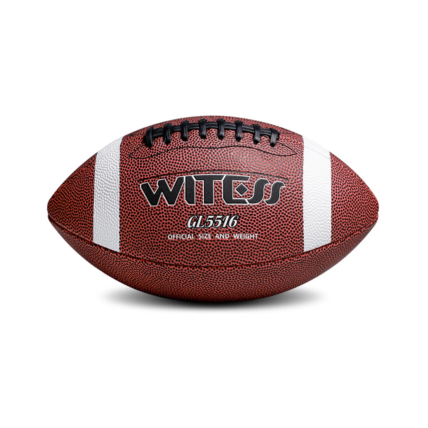 

WITESS Size #9 Machine Sewn Rugby PU Leather American Football Official Match Adults Men Clubs Training Olive Ball