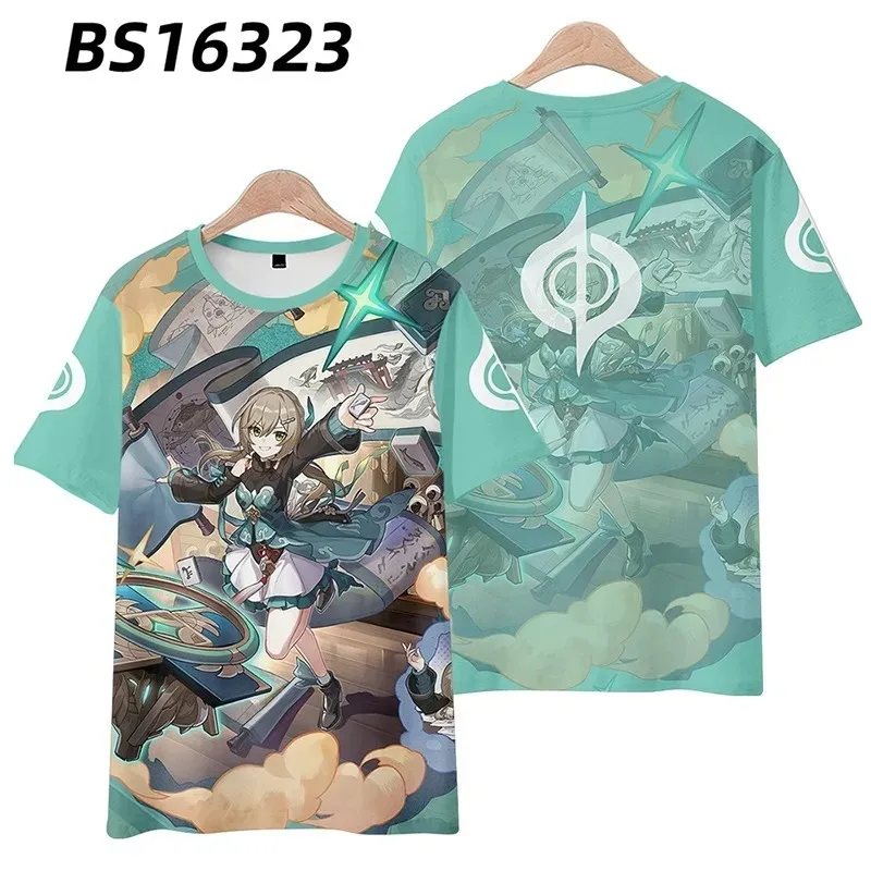 Anime Honkai: Star Rail Seele 3D Print T Shirt Women Men Summer O-neck Short Sleeve Funny Tshirt Graphic Tees Streetwear Cosplay