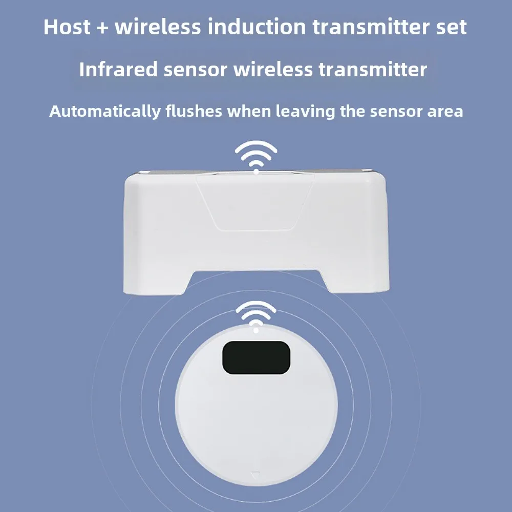 Toilet Intelligent Sensing Flushing Device Household Electric Press Device Closestool Infrared Sensing Fully Automatic Flushing