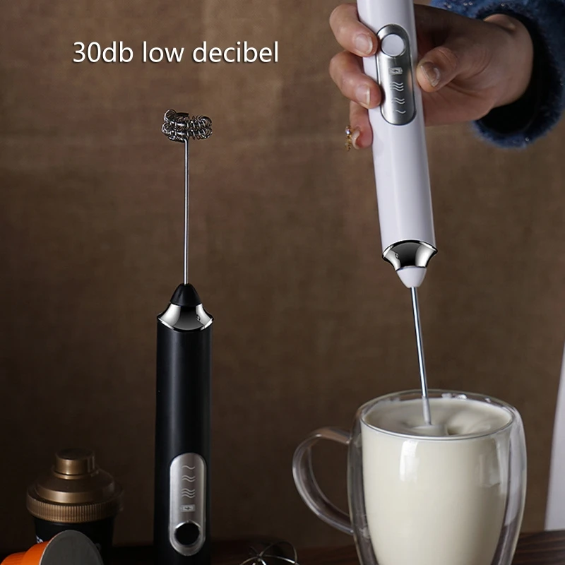 Electric Milk Coffee Frother USB Whisk Egg Beater Handheld Drink Frappe  Mixer