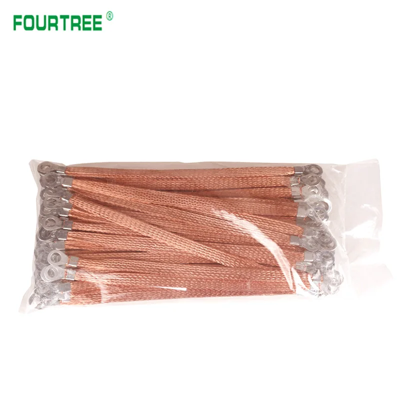 100pcs cobre braid jumper cabo ponte terra 03