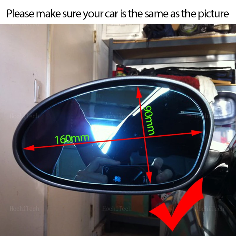 左右サイド加熱されたミラーブルーガラスlh rhレンズ交換bmw Z4 E85 