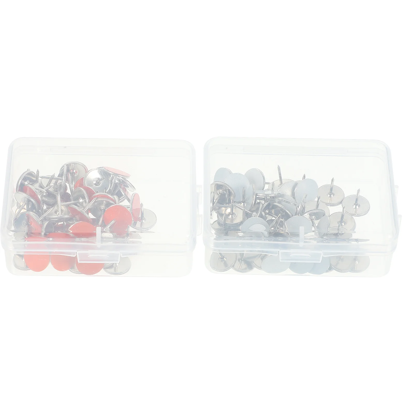 

2 Boxes Reflective Warning Button Pro Pins Thumbtack Metal Reflector Tacks for Tree Stand