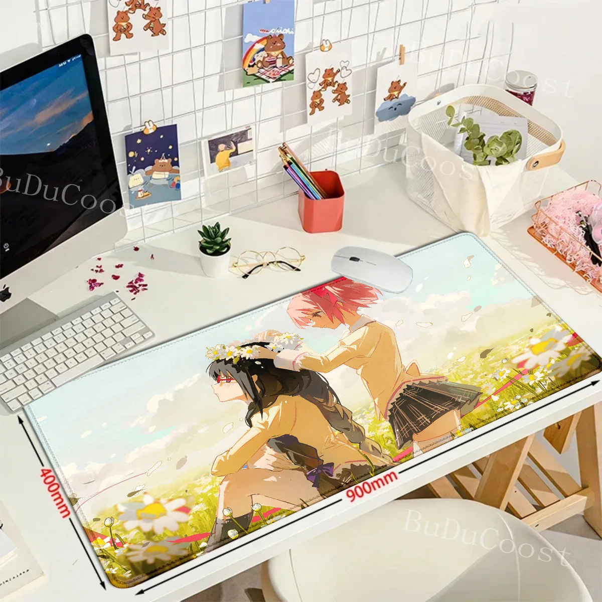 Puella Magi Madoka Magica Bürozubehör Gaming-Mauspad Matte Mauspad Anime Pc Gamer Computertisch Schreibtischmatten Mauspads – Detail 10