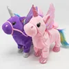 Kid 35cm Electric Walking Talking Sing Unicorn Alpaca Simulation Plush Toy Stuffed with Music Toy Girls Cute Plush Robot Gifts 5