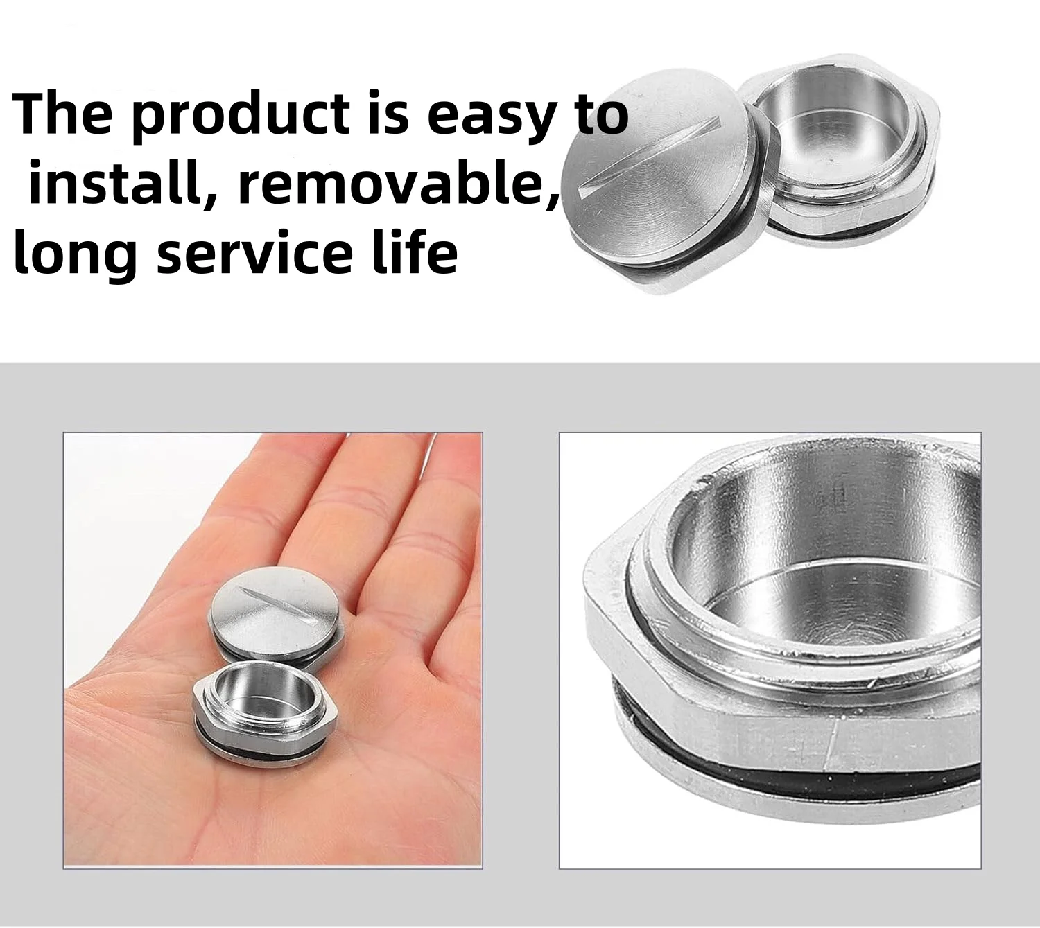 Waterproof Metal Plug Nickel Plated Brass Screw Cover With Nut Protective Tubing Joints PipePG13.5 PG16 PG19 PG21 PG25 PG29 PG36