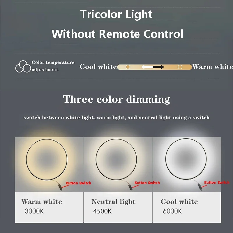 Wall Sconces Light LED Wall Lamp Wall Lamp 80/100/120CM Modern Tricolor light