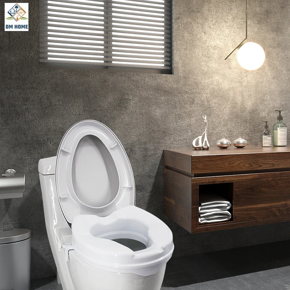 Raised Toilet Seat Lift Safety Height Elevated Tightening Elder Pregnant Disabled Toilet Seat Cover Clamps Bathroom Fixture