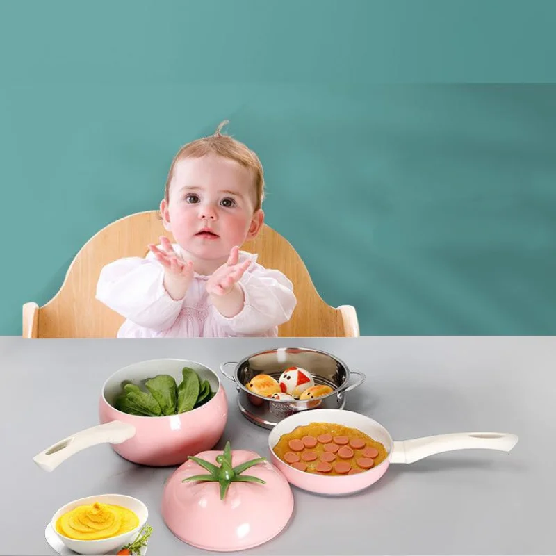 

Милые кастрюли для томатного молока корейский Ramen мгновенная сковорода для лапши антипригарная поверхность сковороды Детские дополнительные еда, кастрюли кастрюля для супа посуда