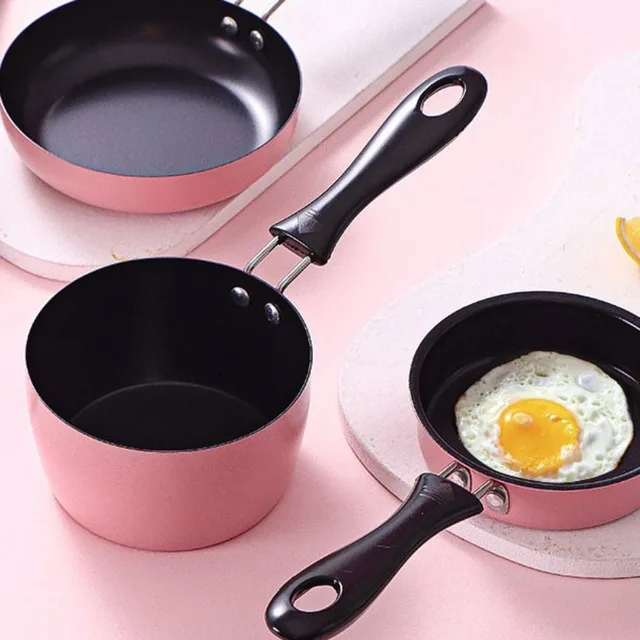 Giocattolo da cucina Padella per latte antiaderente Mini casseruola di piccola capacità Padella approfondita Induzione 4