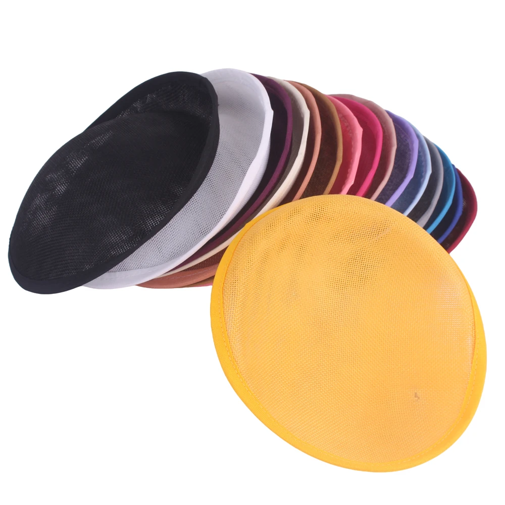 20cm Nachahmung Sinamay Fascinator Basis Fascinator Party Hüte DIY Milli nery Cocktail Kopf bedeckungen Hochzeit Kopf bedeckung Einzelhandel 1 teile/los – Detail 2