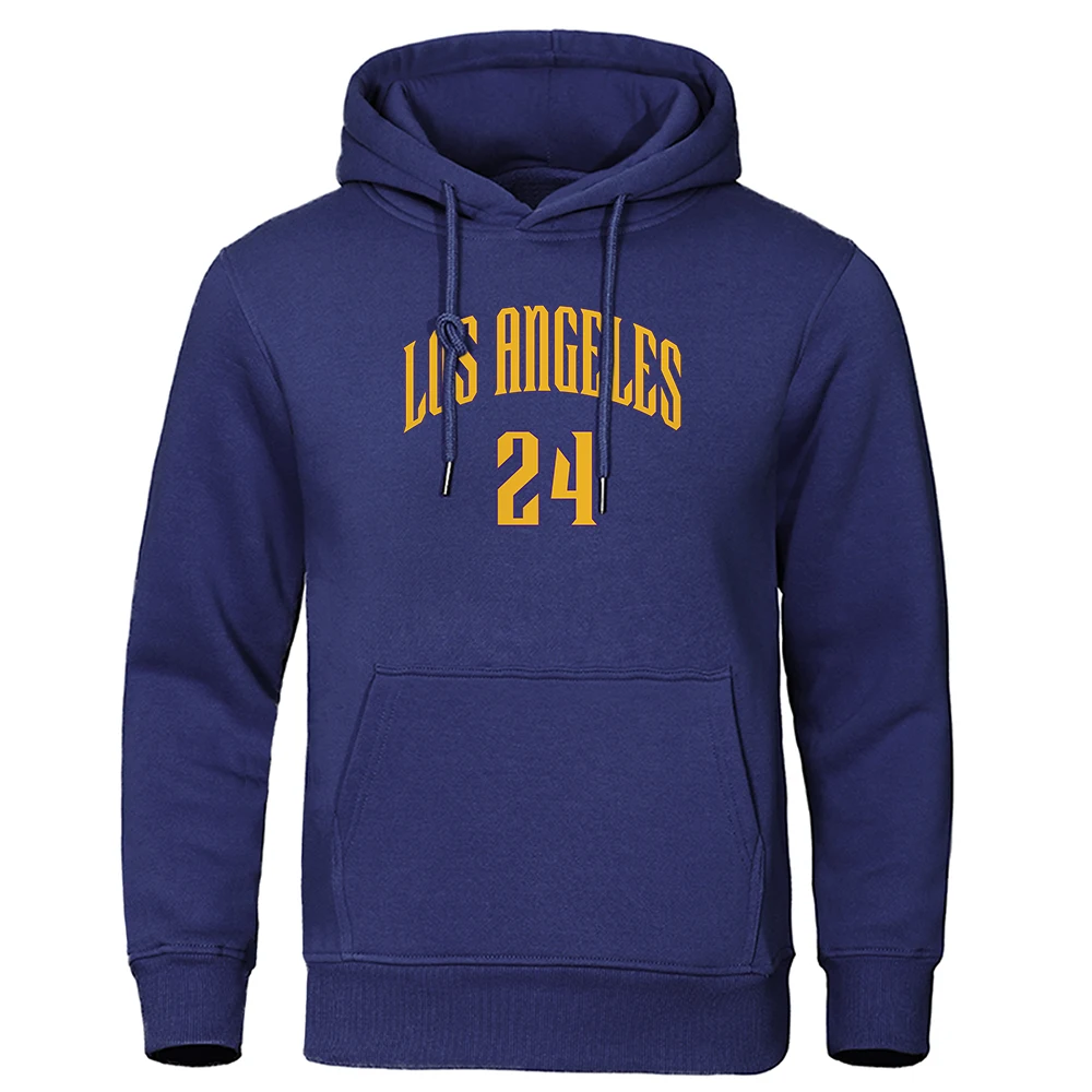 

Los Angeles 24 California Letter Men Hoody Creativity Pocket Streetwear Casual O-Neck Clothes Pattern Loose 2020 Sweatshirt Man