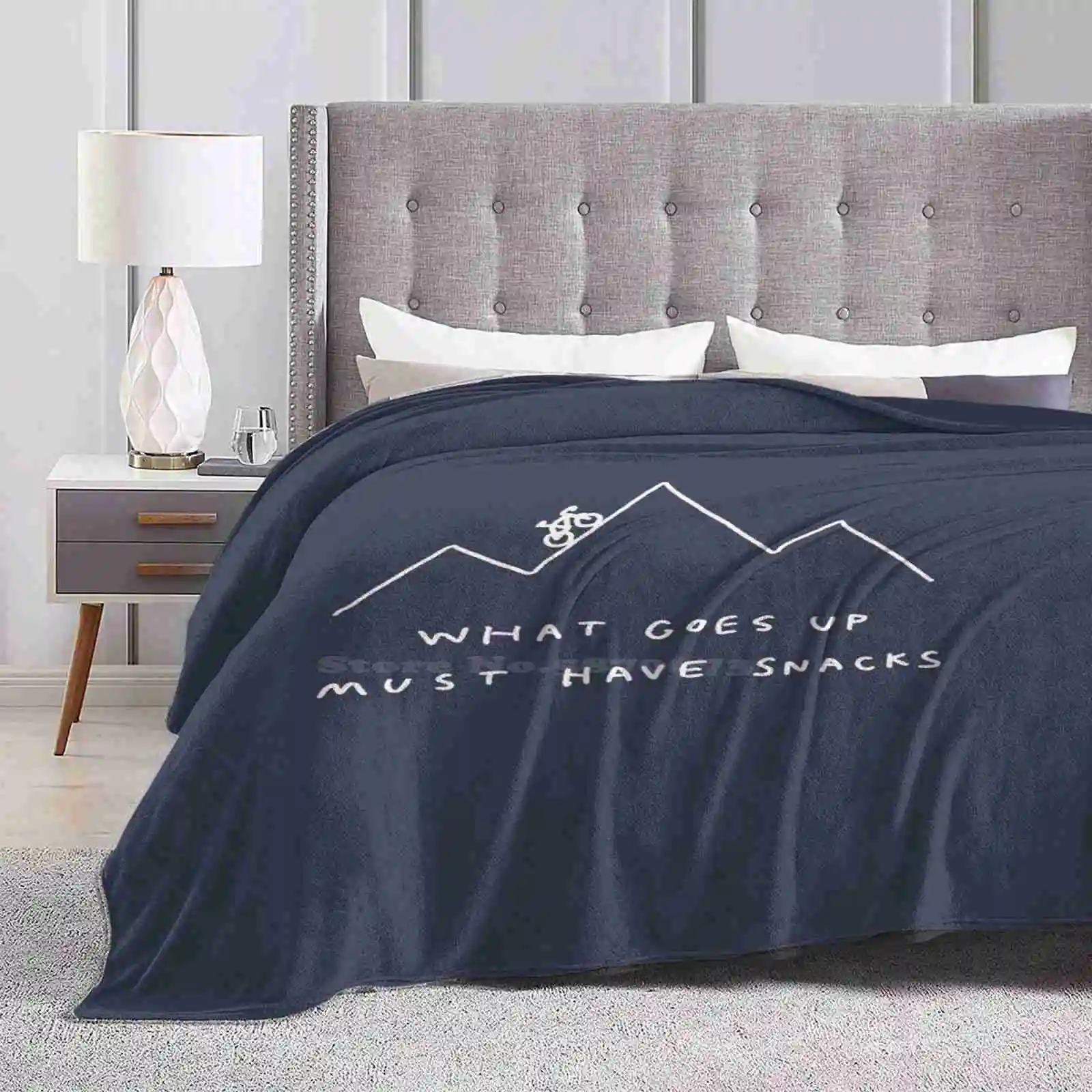 

What Goes Up Must Have Snacks Best Selling Room Household Flannel Blanket Comic Ink Drawing Minimalist Humour Funny Outdoor