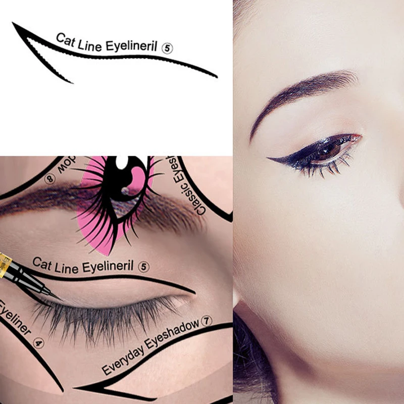 Multifunctional Eyeliner Eyeshadow Stencil Eye Makeup Template Transparent Eyeliner Card Makeup Tool eyeliner stencil tool,makeup tools,eye makeup tools