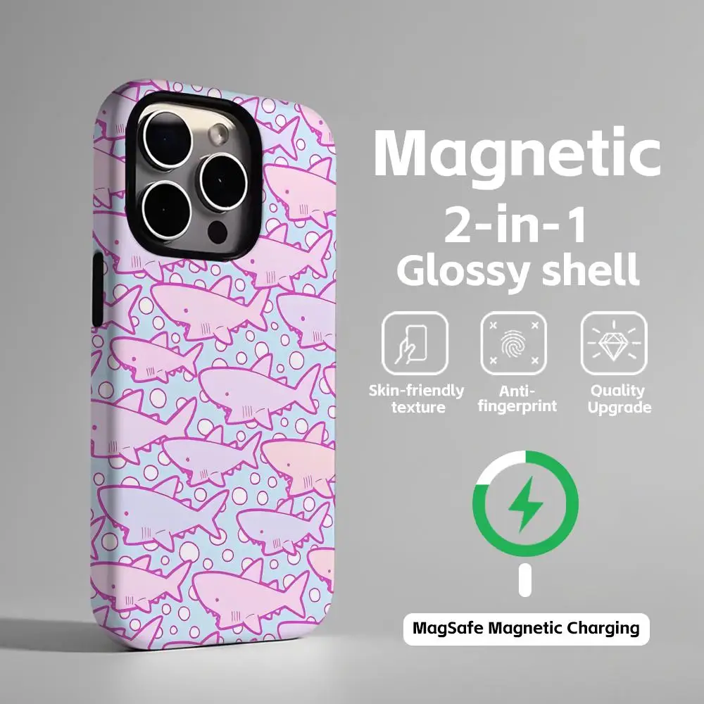 Cute Animals Magnetic 2-in-1 Glossy Phone Case