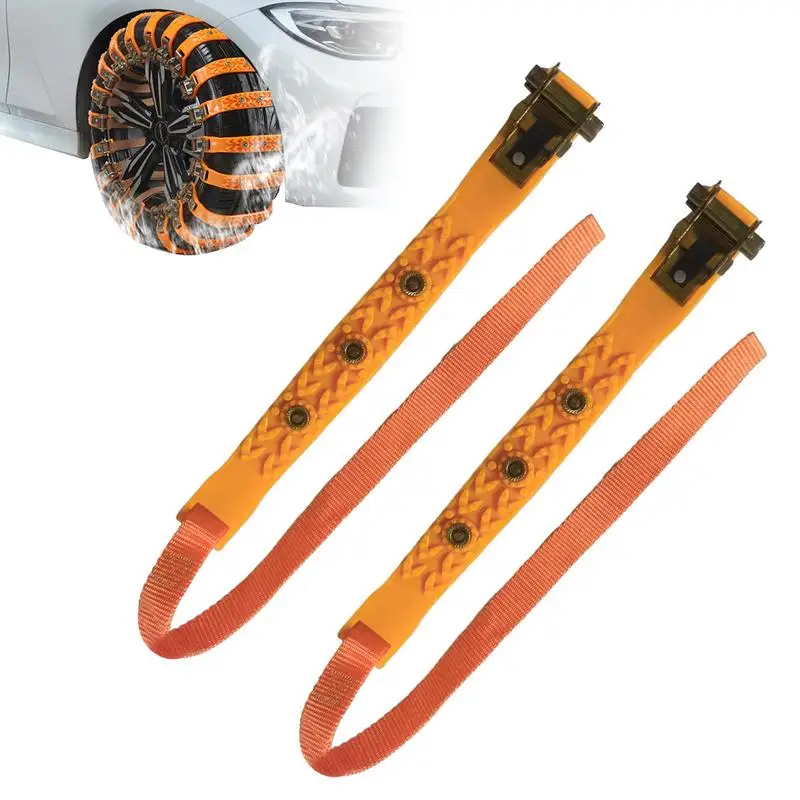 

Tire Chains For Cars Universal Fit Snow Tire Chains For Smooth Ride Snow Tire Chains For Long-Term Use No Shaking Car Tire