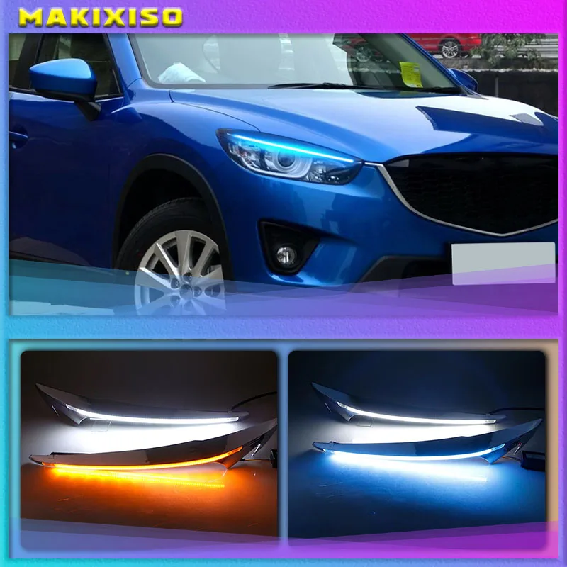 

For Mazda CX-5 CX5 2012 - 2016 Driving DRL Daytime Running Light fog lamp Relay LED Daylight car style free ship