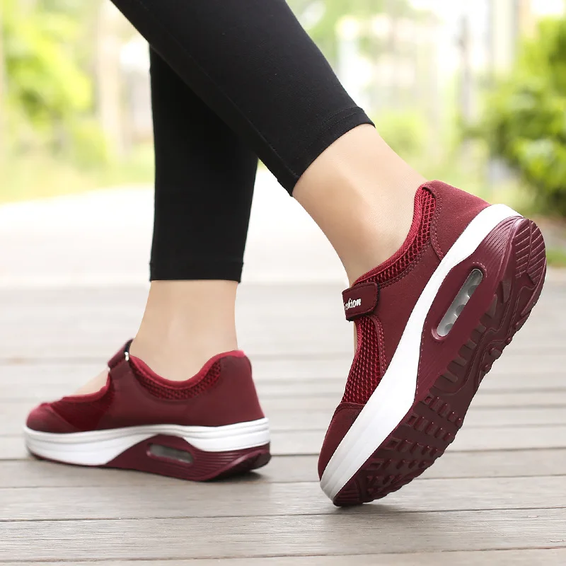 

Women Mesh Sneakers Breathable Women Shoes 2023 New Cushion Flat Shoes Increase Ladies Casual Sports Shoe Zapatos De Mujer 35-42