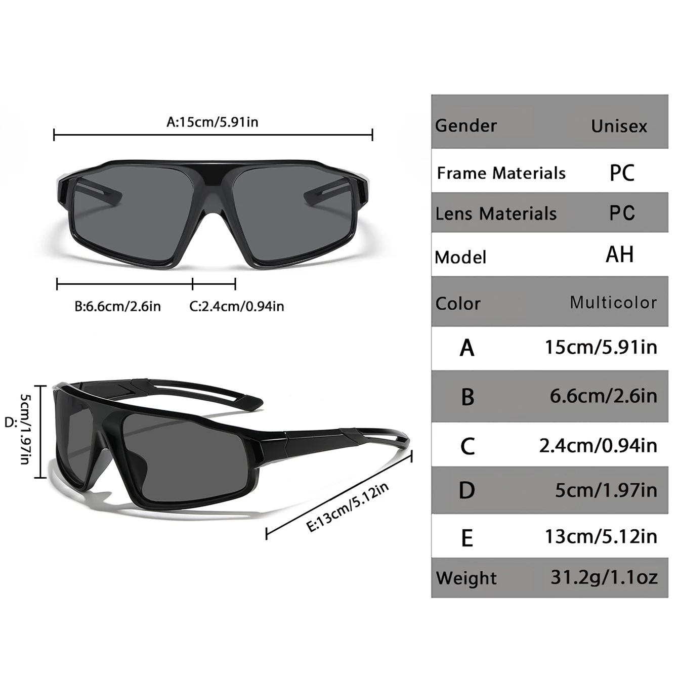 Outdoor Cycling Sunglasses UV400 Road Goggles