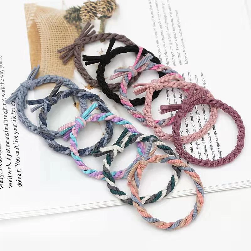 High Elastic Hair Ring Tie Hair Rubber Band Twist Braided Hair