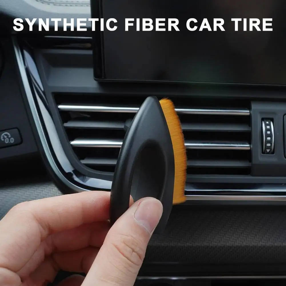 

Ultra Fine Synthetic Fiber Car Tire Detailing Brush Handle Auto Wash Tire Cleaner High Density Portable Car Cleaning Supplies