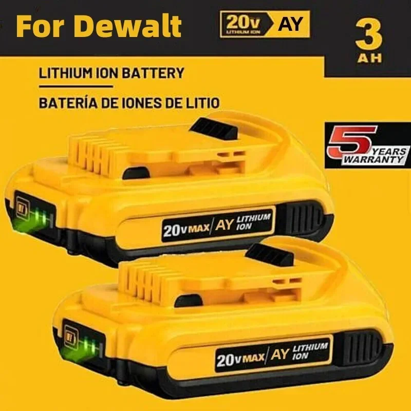 Batteria 20V 3.0Ah Dcb203 Batteria Agli Ioni Di Litio Per Dewalt Max Tools Dcb205 Dcb206 Dcb204 Dcb200 Dcb182 Dcb180 Dcb230 Dcd Dcf Dcg Series
