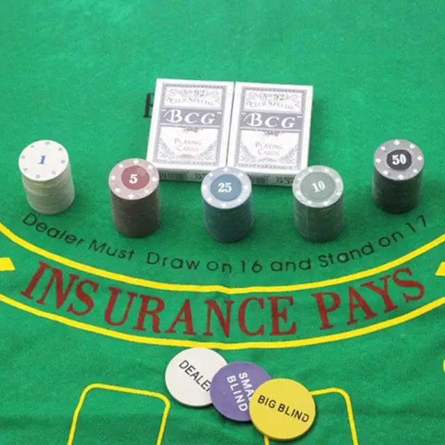 Chip Poker 100 Pezzi NJCXOLA - Stile Casinò, 5 Colori, Per Serate A Casa - Foto 6