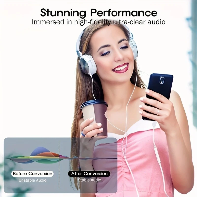 Type C To 3.5mm Aux Cable Adapter USB Type C 3.5 Jack Earphone Adapter Converter For iPhone 15 14 Pro Samsung Galaxy S24 Xiaomi type c to 3.5mm adapter