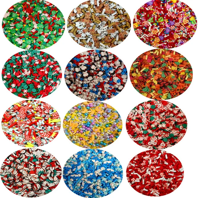 10PCS 3D Cute Cartoon Candy Rhinestone Resin Nail Charms Bulk Nail