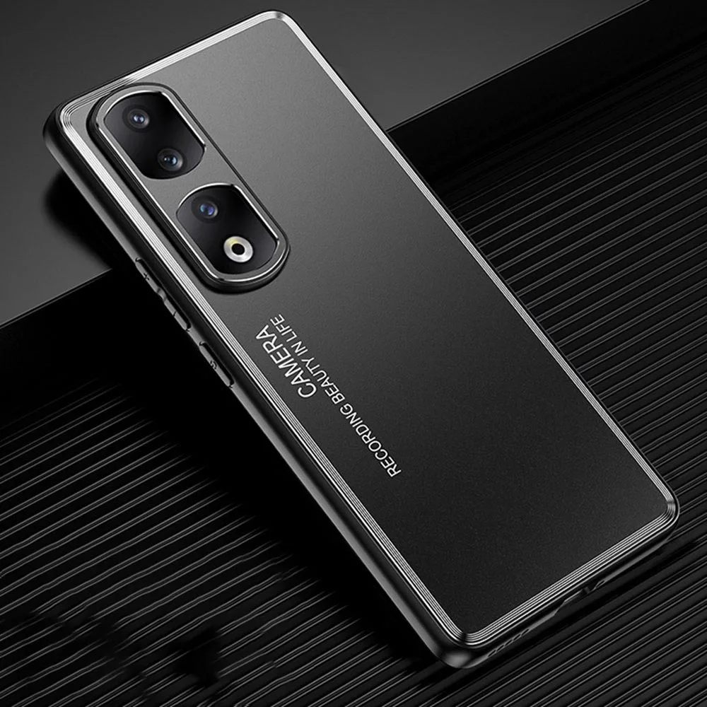 Matte Metal & Silicone Shockproof Bumper Case - Durable Hard Cover